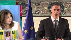 Ana Rosa, de la comparecencia de Sánchez en el Vaticano: "O el cinismo es superlativo o está cucú"