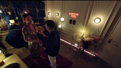 Katrien y David disfrutan de un mágico baile en 'First Dates': "Parecíamos robots"