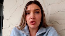 Patri enseña el estado actual del hemangioma de su hija Cala