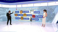 Los más de 280.000 euros hallados en casa de Julio Martínez: en bolsas, sobres y ocultos por toda la vivienda