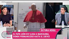 Choque de opiniones en el plató de 'El tiempo justo' ante el discurso en catalán del papa León XIV en Barcelona: "Sois unos blandos"