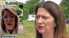 Susana Díaz no puede confirmar que Leire Díez le llevara las redes sociales a Pedro Sánchez: “Es posible”