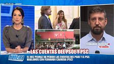 La reacción de Fernando Carrera a la petición del juez de los movimientos financieros del PSC: "Que miren lo que quieran"
