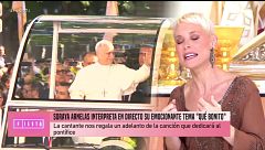 Soraya Arnelas adelanta la canción que le cantará al papa León XIV