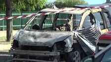 Dos detenidos por quemar vivos dentro de un coche a cuatro jornaleros en el sur de Italia que exigían dinero por su trabajo