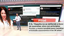 Los mensajes de socialistas con Leire Díez que ahora se desmarcan