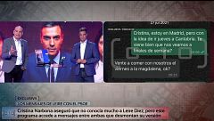 Exclusiva | Los mensajes entre Leire Díez y Cristina Narbona que reflejan sintonía entre ambas: "Vente a comer con nosotros"