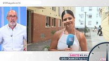 Alfonso Egea, al borde de las lágrimas en su mensaje a una reportera en su último día en el programa: "Eres una magnífica profesional y mejor persona"