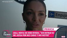 Las primeras palabras de Lola, novia de Kiko Rivera, tras la polémica campaña publicitaria de Irene Rosales: "Prefiero guardarme lo que pienso"