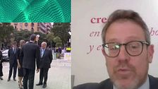 Manuel Mostaza, politólogo, de la amplia representación del Gobierno en la Sagrada Familia: "Sánchez está más cómodo en Cataluña que en Madrid"r