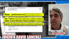 David Vigario, periodista de  'El Mundo', detalla las últimas noticias sobre el juicio de David Sánchez: "Se ordenó a la UCO no investigarle"