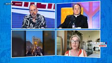 Pilar Rahola justifica el intento de exhibir esteladas ante el Papa: "Entiendo que una parte quisiera mostrar el sentimiento que hay"