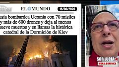 Sor Lucía relata desde Kiev el último ataque de Rusia: “Quieren hacer desaparecer la ciudad”