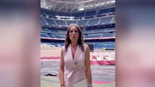 Acompañamos a Patricia Pardo y a Christina Gálvez en las horas previas al acto del Papa en el Bernabéu