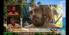 Las imágenes del fuerte estallido de Aratz Lakuntza tras perder el juego de líder: "Me cago en mi p*** vida"
