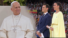 El discurso de Patricia Pardo y Christian Gálvez ante el papa León XIV