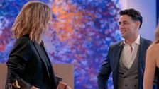 El reencuentro de Christian con Sandra Barneda: “Tenía ganas de verte”