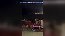 Un vecino de Ceuta muestra lo que ocurre por las noches en la playa del Trampolín: "Fiestas, mucho ruido y peleas"