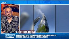 Las imágenes y detalles de la explosión en la torre Moeve en el centro financiero de Madrid