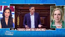 Pilar Rahola, tras la sonrisa de Pedro Sánchez cuando pidieron su dimisión: "Es una burla a la democracia"