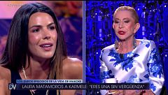 Laura Matamoros explota contra Karmele Marchante por acusarla de "blanquear" a su padre: "Eres una sinvergüenza"