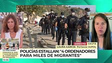 Laura García, portavoz de JUPOL, sobre la falta de medios en Ceuta: "No hay profesionales suficientes para las 24 horas del día"