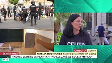 Noelia Rodríguez, madre de una alumna en Ceuta: "No voy a llevar a mi hija al colegio hasta que no tenga la seguridad de que no corre ningún riesgo"