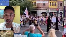 Las Marifachas trolean el orgullo e infiltran a dos mujeres trans con burka en la manifestación LGTBIQ+