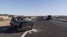 Carlota, la hija de nueve años del bodeguero Iván Sanz y única superviviente del fatal accidente en Palencia, evoluciona favorablemente: "Se va a recuperar"