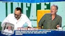 Juan Luis Cano tira de humor y provoca la carcajada en los colaboradores: "He sufrido en este programa dos ataques"