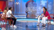 Tenso rifirrafe en plató entre Lorenzo y Laura al hablar del fin de su relación: "Vas de culebrón en culebrón"