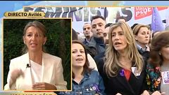 Yolanda Díaz muestra su apoyo a Begoña Gómez: “Es una mujer con vida propia, no solo la esposa del presidente”