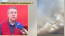 García-Page, ante el imparable incendio de La Mierla: "La previsión de viento lo complica más"