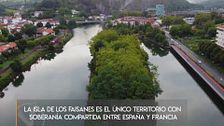 El río Bidasoa, la frontera natural entre Francia y España que pasa por ‘La isla de los faisanes’, el condominio más pequeño del mundo