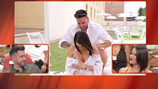 Alberto y Arantza, protagonistas del primer flechazo de 'Amor… ¡O lo que surja!', reaccionan a las imágenes de su primera cita