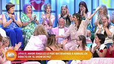 La inesperada pedida de matrimonio entre el público de 'El show de Paz'