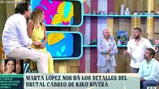 Marta López se enfada con sus compañeros de 'El verano se mueve' en plató: "Ahora es mi momento"