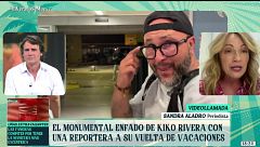 El monumental enfado de Kiko Rivera con una reportera al volver de estar unos días con su madre: "¿No entiendes las bromas?"