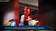 El gesto de Rosalía con los jugadores de la selección española antes del partido: "Invitó a todo el equipo al concierto"