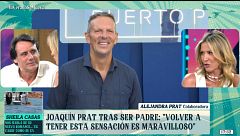 Joaquín Prat reaparece y su hermana, Alejandra, revela cómo está el presentador tras ser padre: "Está encantado"