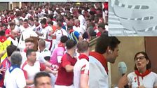 Primera noche de fiesta, desfase y encierros en San Fermín