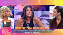 Terelu Campos se rompe en su momento más tenso con Laura Matamoros: "Yo he visto sufrir mucho a tu primo, mucho"