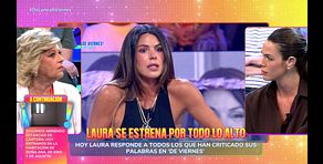 Terelu Campos se rompe en su momento más tenso con Laura Matamoros: "Yo he visto sufrir mucho a tu primo, mucho"