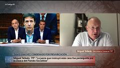 Miguel Tellado exige disculpas al Gobierno y denuncia: "La jueza del caso David Sánchez fue perseguida por las cloacas del PSOE"