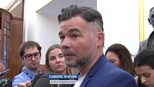 Gabriel Rufián, sobre la condena a David Sánchez: “Si eres patriota te tiene que parecer mal que los jueces persigan a las personas por la cara”