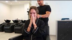 Almudena reacciona a su corte de pelo: "Por favor, qué corto"