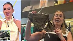 El surrealista momento de Mayka Navarro en directo desde una tienda de bañadores