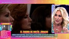Rosa Benito asegura no haber visto nunca a Rocío Jurado escribir sus vivencias en un cuaderno: "Sé el 99,99% de ella"