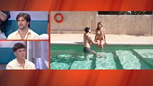 Ari y Guillermo derrochan complicidad en su primera cita en una piscina: "Me gusta mucho"