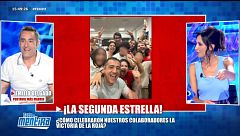Los colaboradores de 'Todo es mentira' comentan cómo celebraron la victoria de La Roja